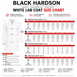 เสื้อกาวน์แพทย์สีขาว พรีเมียม โพลีเอสเตอร์ 100% 200 GSM ทรงเข้ารูป มีกระเป๋า ปักโลโก้ได้ตามสั่ง ใช้ได้ทั้งชายและหญิง สำหรับโรงพยาบาล ชุดยูนิฟอร์มทางการแพทย์ - Product Image 3