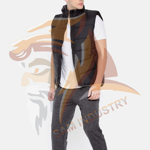 เสื้อแจ็คเก็ตพัฟเฟอร์แบบไม่มีแขนสำหรับผู้ชาย ดีไซน์ใหม่ แฟชั่นฤดูหนาว รับทำโลโก้ตามสั่ง  ขนาดตามสั่ง - Product Image 4