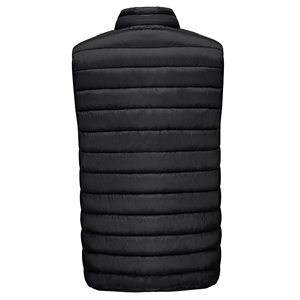 เสื้อกั๊กพัฟเฟอร์บุผ้านวมสำหรับผู้ชาย OEM รุ่นกันหนาวบุขนแกะ คอตั้ง ซิปเต็มตัว ไร้แขน ระบายอากาศได้ดี คุณภาพสูง - Product Image 4
