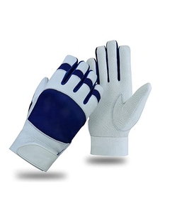 Gants de frappe en microfibre blanche avec fermeture auto-agrippante, respirants, unisexes, pour entraînement adulte - Product Image 1