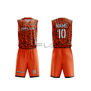 Maillot de basket-ball entièrement personnalisable par sublimation, respirant, uniformes d'entraînement d'équipe - Product Image 1