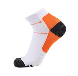 <b>Men's</b> White Ankle <b>Socks</b> with Accents Knitted Breathable Nylon/Spandex Solid <b>Sports</b> <b>Socks</b> Summer Use - Product Image 2
