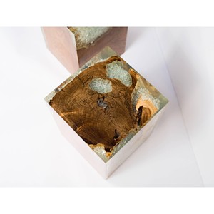 Handcrafted Teak Wood Resin <b>Side</b> <b>Table</b> Wholesale - Moradabad Artisan - Product Image 2