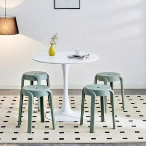 Durable Eco-Friendly Portable <b>Plastic</b> <b>Stool</b> Modern Minimalist Design Home Furniture for Bedroom Kitchen Entry - Product Image 5