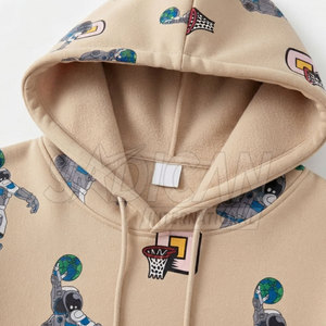 Sweat à capuche ample de qualité supérieure pour homme, avec impression intégrale, style pull, en tissu polaire écologique, pour un usage décontracté - Product Image 4
