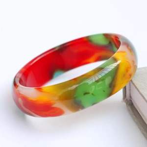 Pulseras de Resina Hechas a Mano, Brazaletes de Moda, Joyería, Brazaletes Anchos y Gruesos para Mujer, Set de Accesorios - Product Image 3