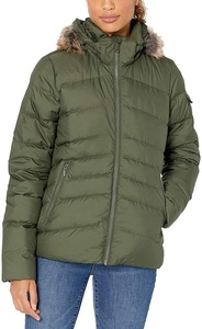 Customizable Women's 100% Sheep Skin Winter Jacket High Quality Breathable Knitted Hood Embroidered Logo Outdoor Pearl Stripe - Product Image 4