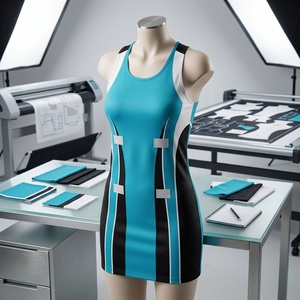 Falda Deportiva de Netball para Mujer, Secado Rápido, Transpirable, Poliéster, Uniforme de Equipo Personalizado con Bordado Sublimado, Uniforme de Entrenamiento - Product Image 6