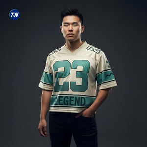 Maillots de supporters imprimés 100 % polyester respirant, séchage rapide, anti-UV, légers, unisexes pour adultes, manches courtes, service OEM - Product Image 2