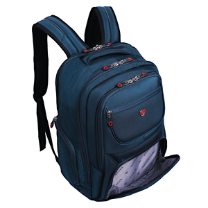 กระเป๋าเป้สะพายหลังสำหรับแล็ปท็อปขายดีที่สุด รุ่น Unisex กันกระแทก กันน้ำ ซิป PU ป้องกันการโจรกรรม ความจุ 24 ลิตร พร้อมแผ่นรองหลังแบบโฟมและสายรัด - Product Image 4