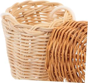 Sac en rotin fait main en forme de gland pour enfants - Sac à bandoulière créatif en osier en forme de noix et accessoire de photographie - Product Image 3