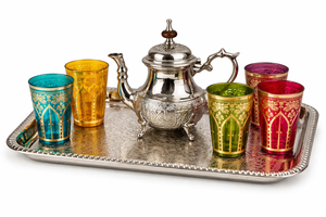 Juego de Té Marroquí en Empaque de Regalo con Construcción de Aleación de Aluminio - Product Image 2