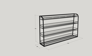 Comptoir de caisse de supermarché One Tech 0,85 m avec plateau en acier inoxydable, bureau de caissier pour magasin de détail, étagères d'impulsion - Product Image 4