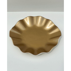 Cuencos de lujo para servir comida, con diseño de hoja, en plata brillante pulida y esmaltada en verde, de aspecto atractivo, al precio más bajo. - Product Image 3