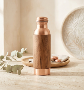 Large Selling Water <b>Bottle</b> Wooden Metal <b>Drinking</b> Juice Hotel Kitchen <b>Bottle</b> <b>Copper</b> Metal Reusable Water <b>Bottle</b> - Product Image 5