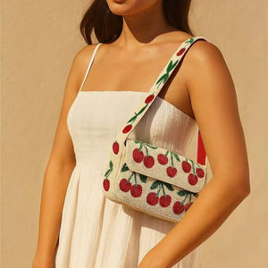 Bolso de mano con cuentas y bordados, tipo Potli, para mujer, ideal para la noche - Product Image 1