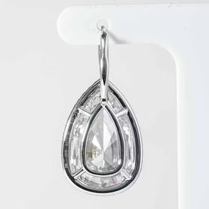 Pendientes de Diamantes Cultivados en Laboratorio con Forma de Pera en Oro de 14K, Certificados por IGI, Chapados en Rodio, Joyería Elegante para Fiesta, Regalo para Mujer - Product Image 3