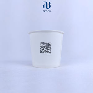 Gobelet en bagasse de canne à sucre biodégradable en gros, écologique, compostable, jetable, avec impression de logo personnalisé pour les commandes à emporter - Product Image 5