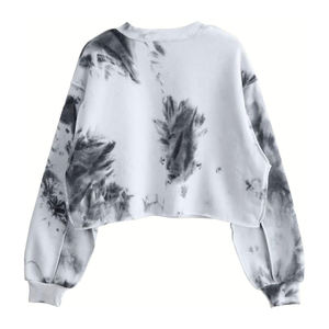 Sudadera Corta Extra Grande para Mujer, Informal, de Forro Polar, para Otoño e Invierno - Product Image 2