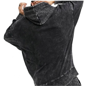 Survêtement Homme Grande Taille Asna Industrial Co Personnalisé 420gsm Épais Effet Vieilli Délavé Streetwear Hiver Strass Uni - Product Image 2