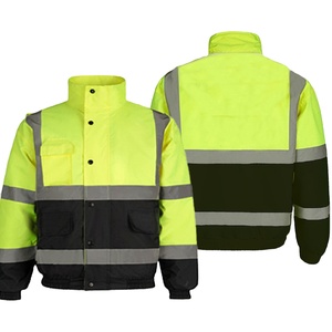 Camisa DE TRABAJO DE SEGURIDAD personalizable para hombre, material reflectante transpirable de alta visibilidad, logotipo personalizable, bolsillo con bandera para uso diario - Product Image 1