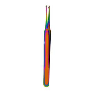 Pince à cils professionnelle pour extensions de cils, pointe en fibre courbée pour isolation des cils 896 - Product Image 1