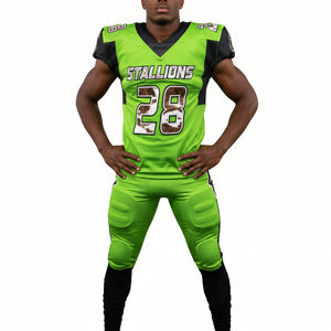 Uniforme de Fútbol Americano Transpirable de Talla Grande Unisex, Ropa de Práctica Juvenil de Secado Rápido, Antibacteriana y Personalizable - Product Image 1