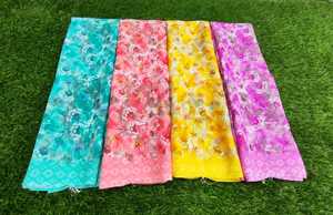 Sari moderno de georgette con blusa estampada, sari elegante para fiestas, proveedor mayorista de exportación - Product Image 3