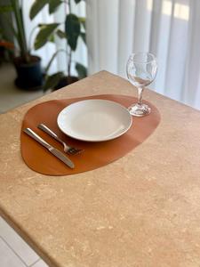 Bolsas y Estuches para Fines Especiales, Oferta, Mantel Individual de Cuero Genuino Resistente al Calor, Mantel Individual de Cuero Vacuno Auténtico para Mesa de Comedor, Venta al por Mayor LPM-0196 - Product Image 6