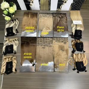 วิกผมชาวอินเดียแบบจมน้ำตายแบบคู่ผมต่อสีธรรมชาติผม15A เกรด Cabelo humano - Product Image 2