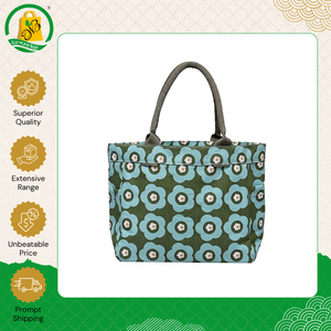 Hot Sale Eco-Friendly Biodegradable Cotton Shopping Fancy <b>Handbag</b> with Zipper Closure Casual Shoulder Carry Bag at Low Price - Product Image 3