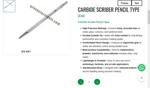 Carbide Scriber Pencil Type Precision Marking <b>Tool</b> Metal Glass Ceramic <b>Engraving</b> Jewelry Making Hand <b>Tools</b> | Item No GS-661 - Product Image 3