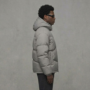 2027 new arrived Polyester hooded Collar Puffer Bomber <b>Jacket</b> for <b>men's</b> Custom High Street Front Zipper Closure <b>man</b> <b>jacket</b> - Product Image 6