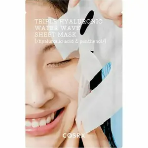 Masque COSRX triple hyaluronique Water Wave 1 feuille de qualité pour usage facial - Product Image 1