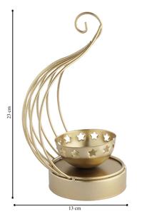 Modern Gold Metal Bird Cage <b>Candle</b> Holder Lantern - Decorative Iron Tea Light Stand for <b>Wedding</b>, Party, & Home Decor - Product Image 1