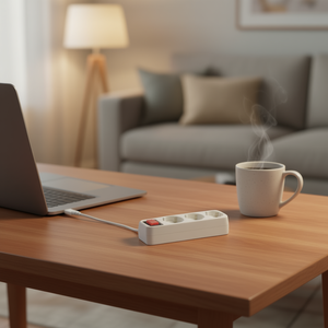 ปลั๊กพ่วง 3 ช่อง 5 เมตร สาย H05VV-F 3G1.5mm พร้อมสวิตช์ รองรับสูงสุด 3680 วัตต์ สำหรับใช้ในบ้าน - Product Image 3