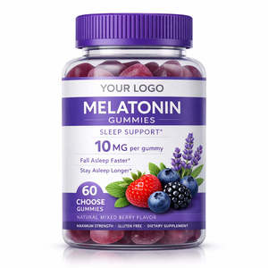 Gummies de mélatonine naturelle pour un sommeil réparateur, formule nutraceutique à base de pectine, approvisionnement en gros, directement de l'usine - Product Image 1