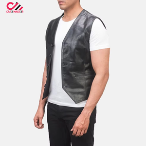 High Quality Custom Style Men's Sportswear Outdoor Winter <b>Vest</b> in Leather for Motorcycles Fashionable Sports Men's <b>Vest</b> - Product Image 1