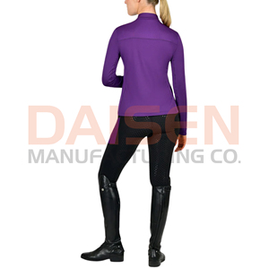 Women Athletic Riding Shirt <b>Long</b> <b>Sleeve</b> Lightweight Breathable Top for Horse Riding Training and Sportswear - Product Image 2