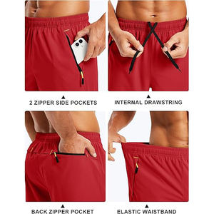Odor Control Fitness <b>Shorts</b> <b>Men</b> Gym Workout Training Quick Dry <b>Lightweight</b> Stretch Breathable - Product Image 3