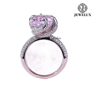 High Quality Unisex 925 Silver Gold Plated Marquise Cut Flower <b>Ring</b> with IGI Certificate for Wedding Engagement Party From India - Product Image 2