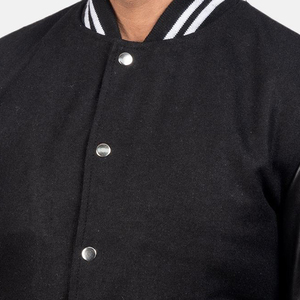 OEM Casual Street Wear Lettermen Varsity <b>Jackets</b> with <b>Leather</b> Sleeves and Woollen Fabric Plus Size <b>Winter</b> Season Sale - Product Image 5