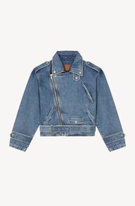 <b>Cropped</b> <b>Denim</b> <b>Jacket</b> Light Wash Long Sleeve With Pockets Casual Spring Style Women's Coat - Product Image 4