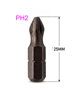 Embouts de tournevis Phillips RALTER PH2 25mm 20 pièces Finition sablée Manche S2 Taïwan DIY OEM avec boîte en PP - Product Image 1