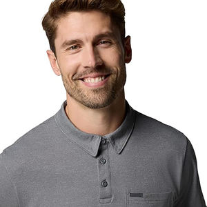 Chemises polo pas chères, rouges, à séchage rapide, pour hommes, personnalisables, imprimées ou unies. - Product Image 4