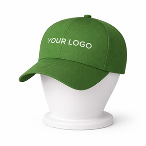 หมวกเบสบอลแบบ Snapback สีเขียว 6 แผง ผ้าทวิลล์ กระดุมผ้าฝ้าย สีพื้น ยูนิเซ็กส์ ทรงพอดีศีรษะ สไตล์ลำลอง ปรับแต่งได้ สำหรับผู้ใหญ่ - Product Image 1