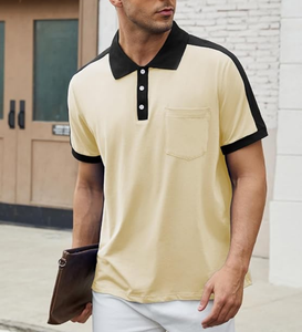 Camisas Polo Casuales para Hombre al por Mayor con Bolsillo, Camisa Clásica con Botones, Polo de Moda, Tejido de Punto de Algodón/Poliéster, 220 GSM - Product Image 3