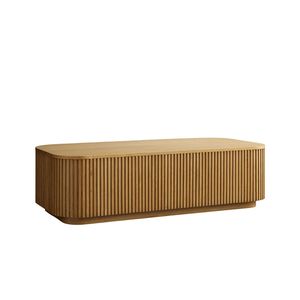 Table basse ronde en teck artisanal Zentara, mobilier contemporain pour la maison, réception d'hôtel, collection Indonésie, style moderne - Product Image 3