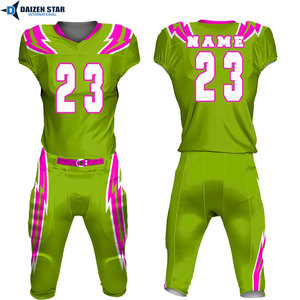 Maillot de football américain à manches courtes avec nom et initiales de l'équipe, en Spandex/Polyester, respirant, protection UV, grandes tailles - Product Image 3