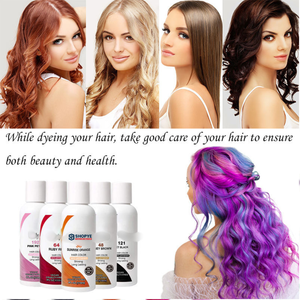 Tinte de Cabello Vegano Semipermanente OEM para Mujeres, Sin Crueldad, Colores Rosas Brillantes y Duraderos, Sin Amoníaco, en Crema/Gel en Tubo - Product Image 4